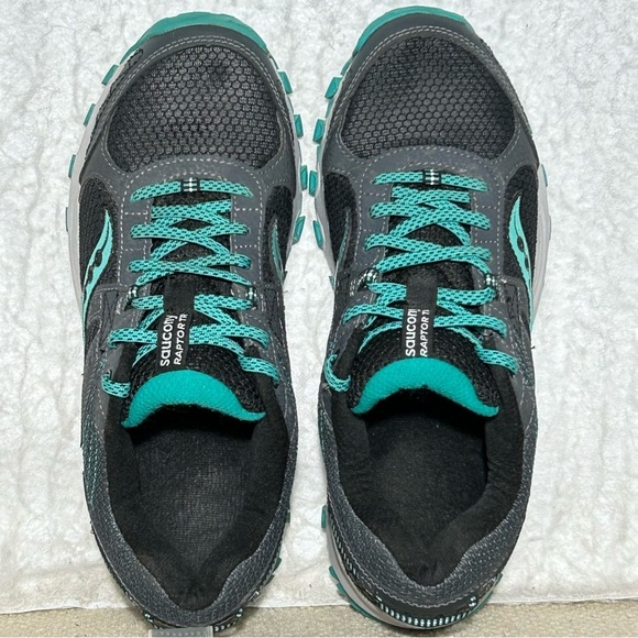 Saucony Womens Grey Grid Raptor TR2 Trail Running Athletic Sneakers Shoes SZ 8.5 - Picture 5 of 11